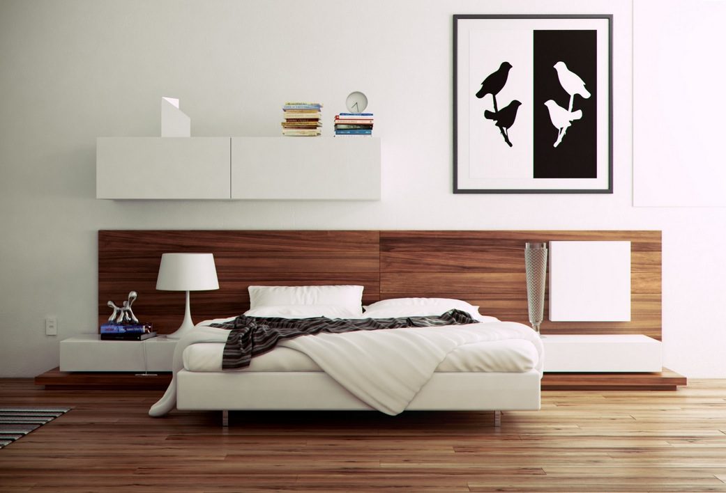 Cabecero moderno para una habitación minimalista