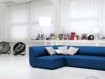 Sofá moderno azul