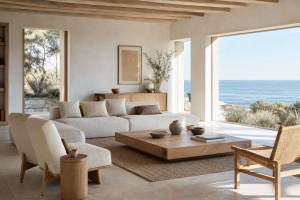 Cómo lograr una decoración moderna en una casa de playa sin caer en tópicos